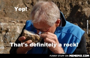 it's a rock