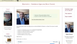 Bruno Traversi se présente comme chercheur à l'université de Lille et de Paris