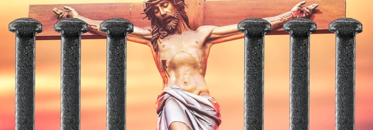 Illustration d'un lot de 6 clous de la crucifixion en vente sur Amazon